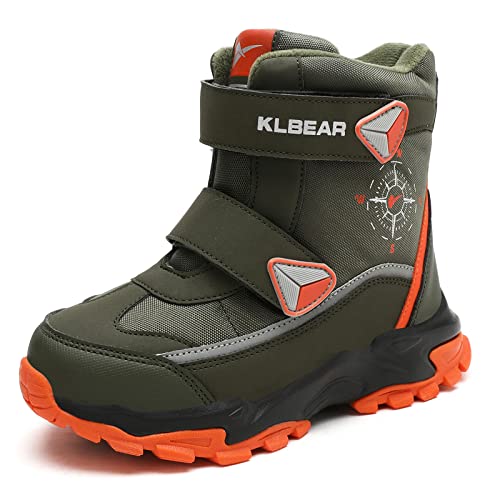 Boys Girls Wnter Snow Boots Warm Outdoor Hiking Shoes Waterproof Anti-slip Boots