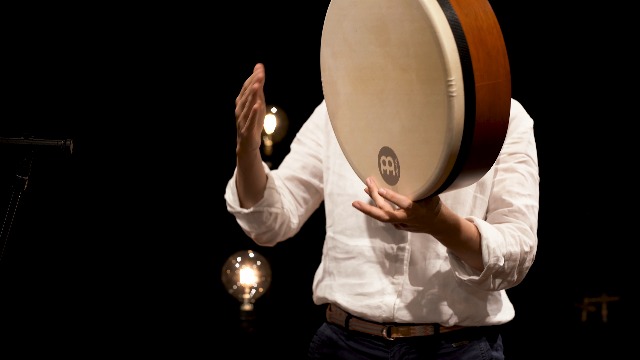 Meinl - Tambourin Africain En Acier Marron - Cadre Bois, Grelots Plaqués Maillechort - Versions 1 Ou 2 Rangées - 13