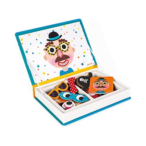 Janod Magneti'Book Crazy Faces Game for Boys Cover