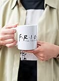 Grupo Erik Kaffeetasse, Logo Friends Tasse, Kafeetasse aus Keramik für ein besseres Geschmack, Teetasse 350 ml