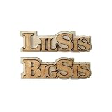 BigSis and LilSis Double Layer Wooden Cutout Set