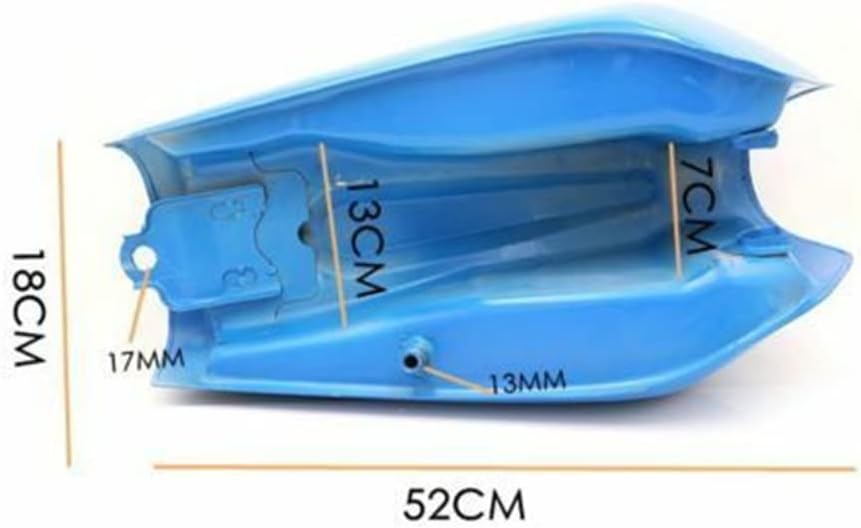 9L 2.4Gal Retro Vintage Fuel Gas Tank Cap For Honda CG 125 Cafe Racer Old School (Red)