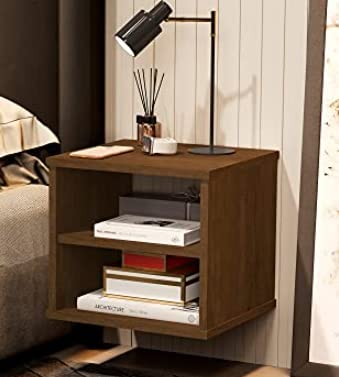 Kit 2 mesas de cabeceira TuttiCasa-Canela