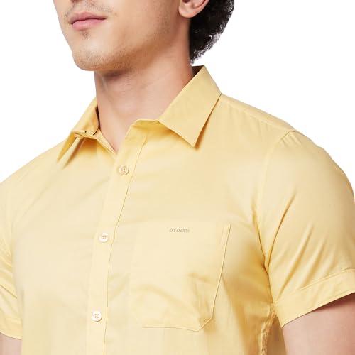 Image of Spykar Men's Regular Fit N /A Full Sleeve Solid Casual Shirts
