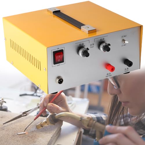 Beachtiful Permanent Jewelry Welder Jewelry Spot Welding Machine, 80A Jewelry Spot Welder Electric Soldering Machine Gold Silver Jewelry Spot Welding Tool Spot Welder Kit