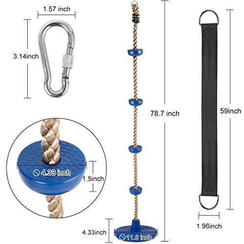image for Bobike Kids Tree Swing Sets for Backyard Playground Kids Outdoor, Tree