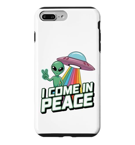 I Come In Peace UFO �G�C���A���̗��l �X�}�z�P�[�X iPhone 7 Plus/8 Plus �p