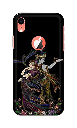 Image of Lord Radha and Krishna Hard Back Case Cover for Apple iPhone XR Logo (6.1 inch), A2105, A1984, A2107, A2108 Back Cover -(J5) VNS2223