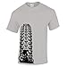 Men's Downhill MTB Tyre Track T Shirt Grey L