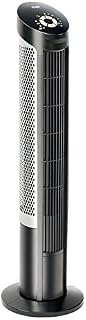 Seville Classics UltraSlimline 40 in. Oscillating Tower Fan with Steel Intake Grill, Black