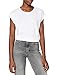 Noisy May Femmes Mathilde Top T-Shirt Manches Courtes, Blanc Vif, M