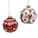 Kurt Adler 3-inch Glass Nutcracker Design Ball Ornaments