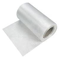 MFLCBK Glasfasermatte Fiberglas Rollen for Epoxy Resin and Polyester Resin,for Reinforcement,Verstärkung,Harzsättigung,Hitzebeständigkeit,Isolierung(Größe:44x40m,Farbe:Dichte:10x10)