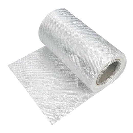 Tessuto in Fibra di Vetro Vetroresina Fogli Plain Weave Stuoia in Fibra di Vetro Tessuto Foglio in fibra di Vetro per Barca RC Plane Auto Surfboard Vasca Pool Repair(Size:22cmx40m,Color:Density:10x10)