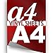 Produktbild A4 chrom rot 297 x 210 mm 3 x selbstklebend spiegel Effekt Vinyl Wrap Blatt