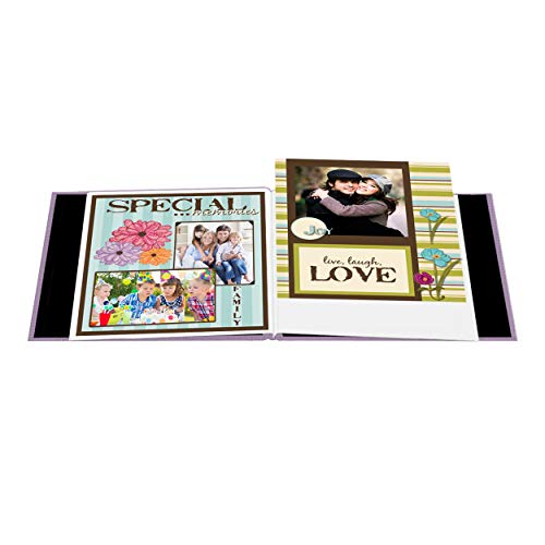 Pioneer Book Cloth Cover Post Bound Album 8"X8", Misty Lilac #TOP2