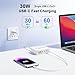 USB C Charger Block,120W GaN 6 Port Type C Fast Charging Station Hub,5FT Cord USB C Wall Charger Adapter Plug for iPad, iPhone 17, 16, 15, 14, 13, 12 Pro Max, Pixel, Galaxy and More