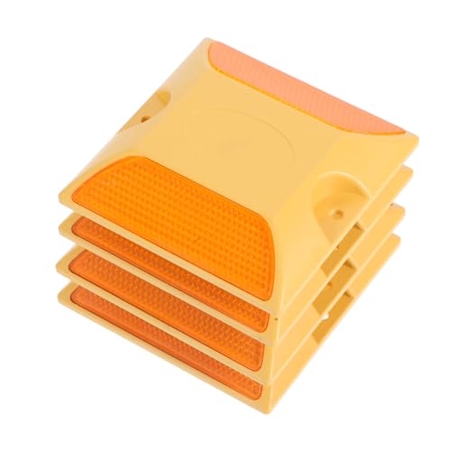 4pcs Marcadores Reflectivos Abs para Seguridad Vial