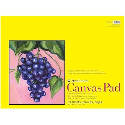 Strathmore 300 Series Canvas Pad, 18x24 inch Cover