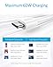 Anker USB C to USB C Cable, Powerline II USB-C to USB-C 2.0 Cord (6ft, White)