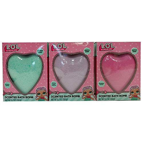 L.O.L Surprise Scented Bath Bombs Variety Pack- Cotton Candy, Strawberry, and Raspberry