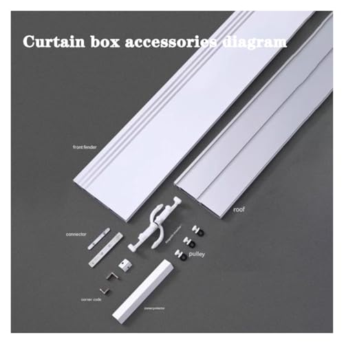 Cornisa de cortina de pared para salones modernos con ventanales altos 4