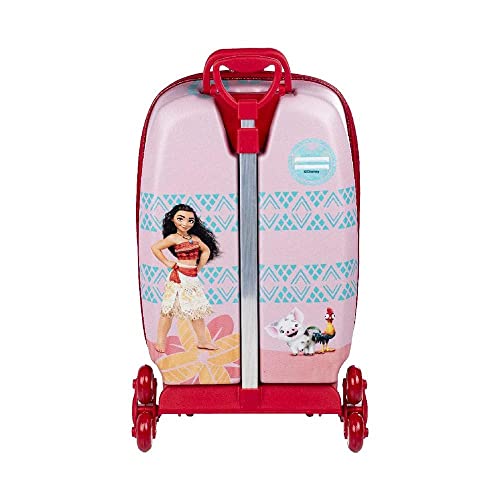 Mochila Infantil Princesa Moana Disney Rodinha Tripla Maxtoy