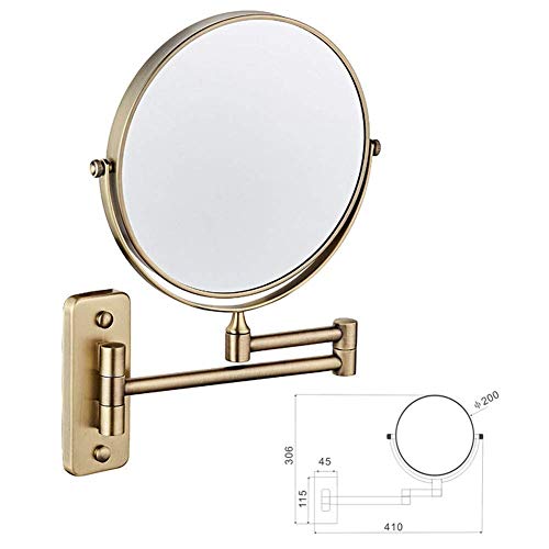 Miroir à raser extensible avec fixation par perçage de salle de bain