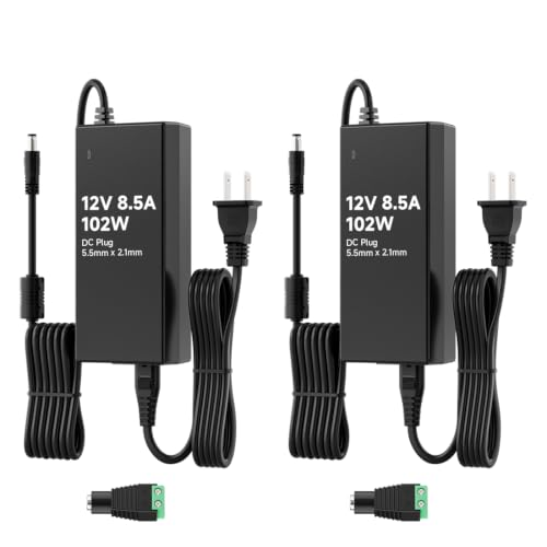 Image of BTF-LIGHTING DC12V 8.5A 102W LED Driver 2 Pack, Power Supply