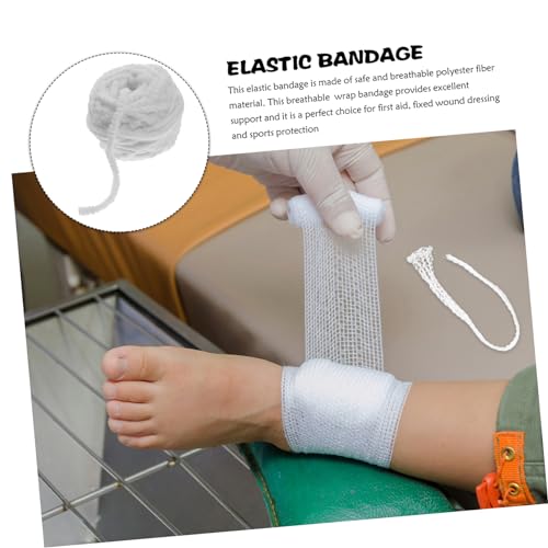 FOMIYES 1roll Banda Elástica para Dedo, Alta Elasticidad y Material Transpirable para Diseño Tubular de Fijación de Dedo y Soporte Articular miniatura 5