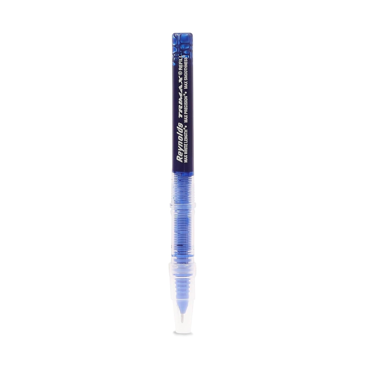 Reynolds TRIMAX 15 COUNT JAR, 9 BLUE, 2 BLACK, 2 RED & 2 GREEN - Lightweight Roller Pen With Comfortable Grip for Extra Smooth Writing I School and Office Stationery thumbnail 3