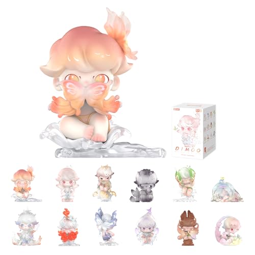 POP MART DIMOO Shapes in Nature Series Blind Box Figures Random Design Action Figures Collectible Toys Home Decorations Holiday Birthday Gifts for Girls and Boys Single Box