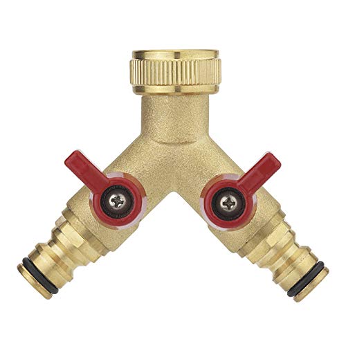 Nez sélecteur 2 circuits laiton femelle-femelle 20-27 pour arroser le jardin