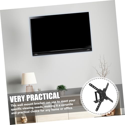 Support mural TV et orientable pour moniteur et écran plat - Fixation murale sécurisée Ciieeo