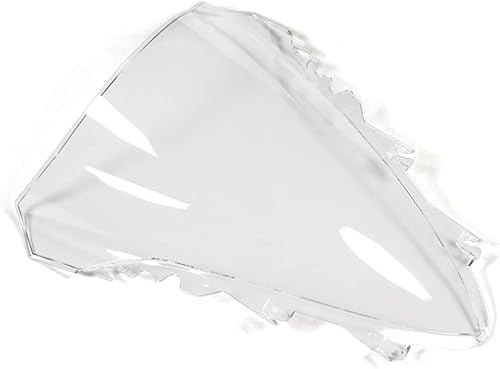 Miniatura 5 de FLPRO - Parabrisas de plástico ABS de doble burbuja compatible con Yamaha 07 08 YZF-R1 2007-2008 (negro)