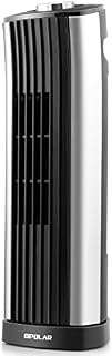OPOLAR Mini Oscillating Tower Fan, Quiet Personal Desktop Cooling Fan, 14 Inch, Ultra-Silm
