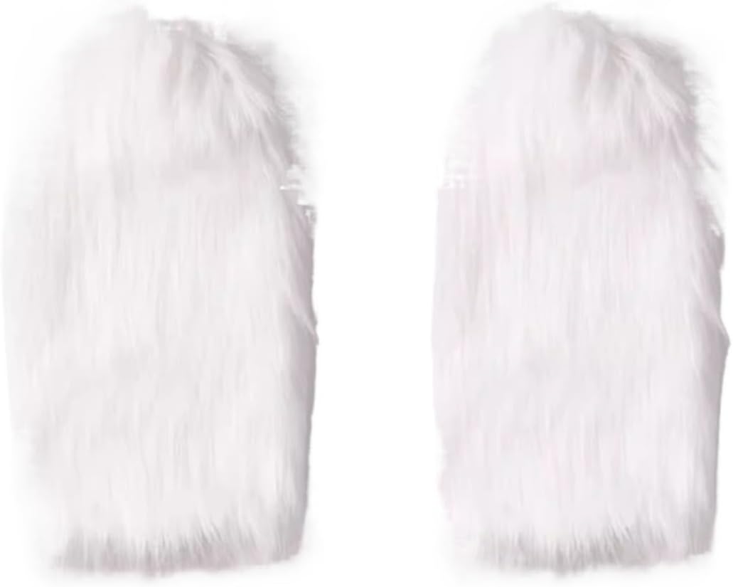 Faux Fur Leg Warmers, Faux Boot Cuff Cover, Furry Leg Warmer for Girls, Party Accessory Set