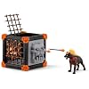 Schleich Eldrador Creatures - 27 PC Lava Battle Cave with Dog Toy Playset - Hell Hound Figurine Set for Boys and Girls with Expandable Fortress - Interactive, Imaginative Play for Kids Ages 7+ | 42674