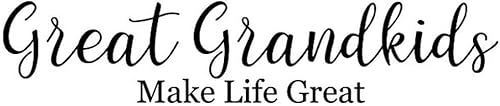 Calcomanías de pared con texto en inglés "Great Grandkids Make Life Great", calcomanías inspiradoras de fe bíblica, calcomanías de vinilo para