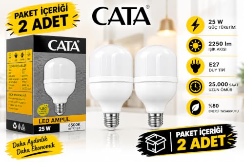 Ct 4330 25W LED Ampül Beyaz