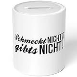 Mit leicht zu öffnendem und wiederverschließbarem Gummiverschluss im Boden. Abmessungen: Höhe 95 mm, Durchmesser 80 mm.