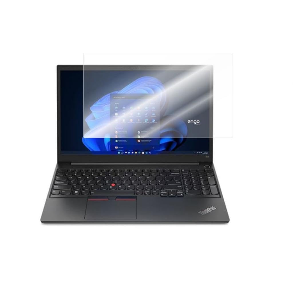 Engo Lenovo Thinkpad E15 G2 15.6 İnç İle Uyumlu Mat Ekran Koruyucu Notebook, Yansıma Ve Parlama Önleyici Parmak İzi Bırakmayan Laptop Koruma, 9H Temperli Kırılmaz Esnek Nano Cam