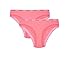 Produktbild Fashion4Young 4936 Damen Slips Sets Panty Slip Unterhose Wäsche-Set Unterwäsche (2xRosa, S/M=34/36)