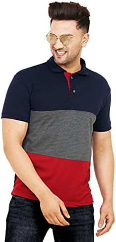 LEOTUDE Men's Matty Regular Fit Plain Polo T-Shirt