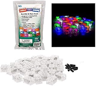 SCS Direct Light Up Building Bricks with On/Off and Dim Ability- Multicolor Lights