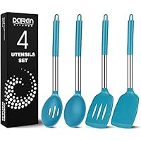 4-Pack Silicone Cooking Spatulas and Spoons Heat Resistant Set only .99: eDeal Info