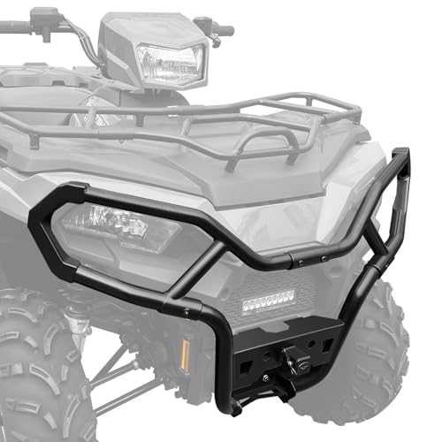 XUTVOTOR Front Bumper for Polaris Sportsman Heavy-Duty Steel Upper Brush Guard Bumper Protector Trail Brushguard for Polaris Sportsman 570 450 2021-2025 Accessories (Replace #2884844)