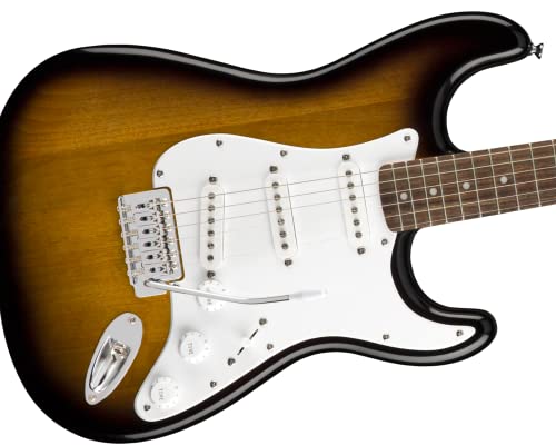 Fender Squier Stratocaster - Sunburst Bundle With Frontman 10G Amp, Gig Bag, Instrument Cable, Tuner, Strap, Picks, Fender Play Online Lessons, Instructional Book, And Austin Bazaar Instructional Dvd #TOP3