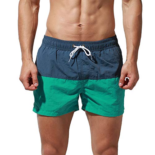 Men's Loose Swimwear Bold Striped Board Shorts Holiday Pool