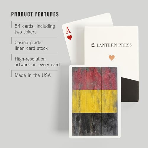 Baraja de cartas Póker Rustic Belgium Country Flag miniatura 3